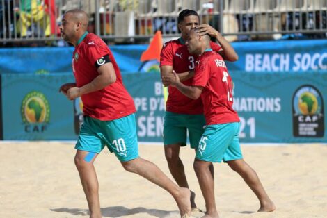 المنتخب المغربي لكرة القدم الشاطئية يهزم ليبيا (4-2) في ذهاب المباراة الفاصلة المؤهلة لكأس إفريقيا