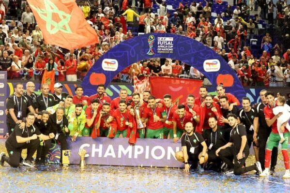 فوتسال المغرب يتوج باللقب الرابع تواليا